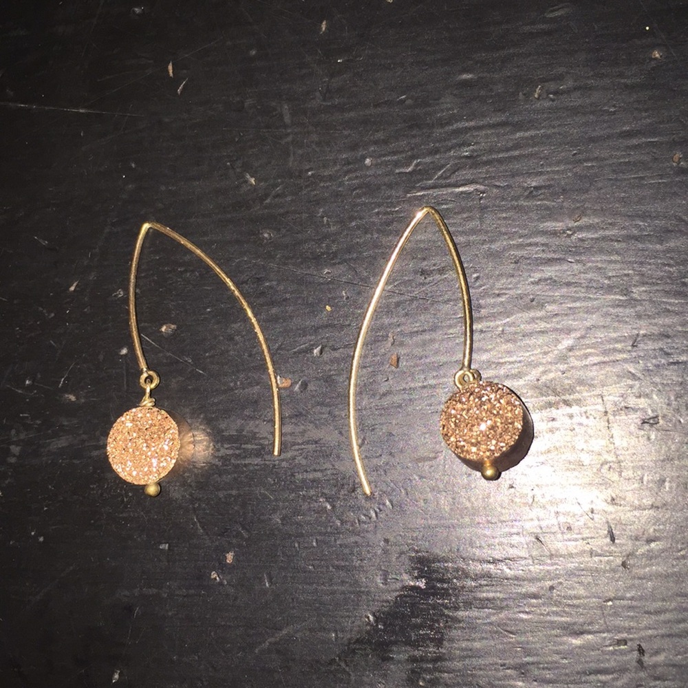 Rose gold drewsy earrings